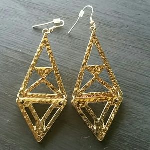 Buckle Triangle Earrings